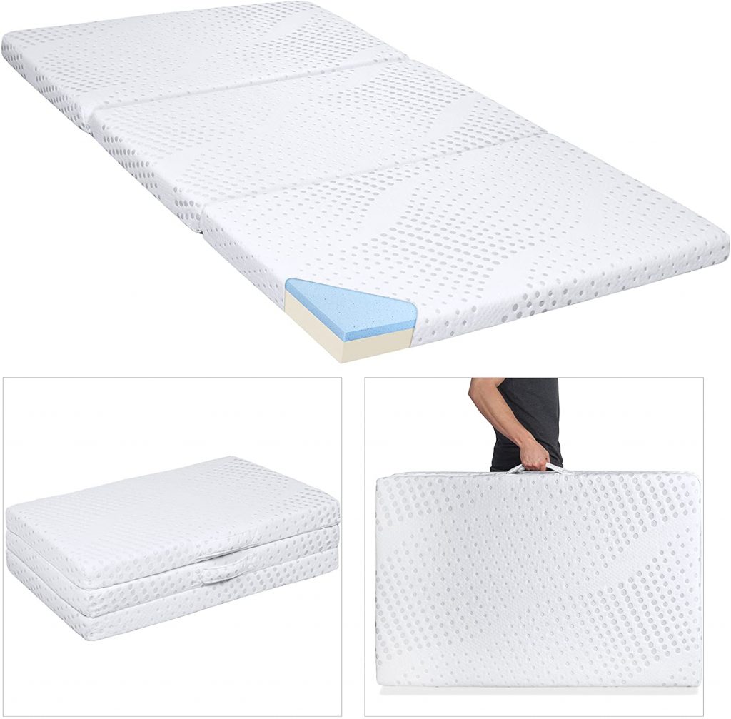Shop, Sleep & Stow: A Guide To The Best Portable Mattresses In 2022 6 tri folding