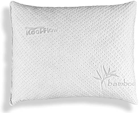 Slim Hypoallergenic Bamboo Shredded Memory Foam Pillow Xtreme Comforts 